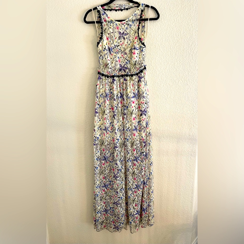 Free People Cherry Blossom Lace Maxi Dress - Spring Garden Party Combo